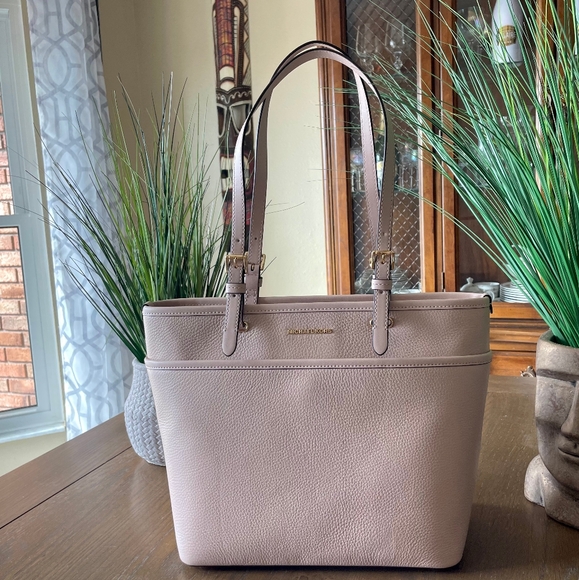 $228 Michael Kors WINSTON MD SOFT PINK TZ POCKET TOTE Bag MK Handbag Purse - Picture 6 of 10